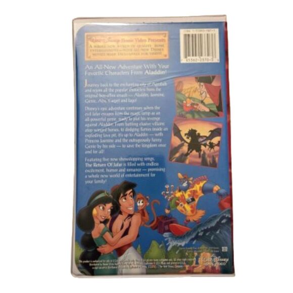 The Return of Jafar VHS Disney Aladdin Sequel - Picture 2 of 4
